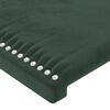 vidaXL Boxspringbett mit Matratze Dunkelgr&uuml;n 200x200 cm Samt