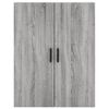 vidaXL Highboard Grau Sonoma 69,5x34x180 cm Holzwerkstoff