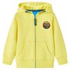 Kinder-Kapuzenpullover mit Rei&szlig;verschluss Hellgelb 116