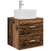 vidaXL Wandmontierte Waschtisch Altholz 49,5 x 44,5 x 65 cm
