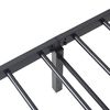 vidaXL Bettgestell ohne Matratze Klappbar Schwarz 107x203 cm Stahl