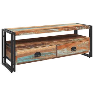 vidaXL TV-Schrank Altholz Massiv