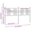 vidaXL Ersatz-Kopfteil Metall Wei&szlig; 160 cm