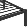 vidaXL Bettgestell Schwarz Metall 90x200 cm
