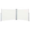vidaXL Ausziehbare Seitenmarkise Creme 100 x 1000 cm