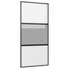 vidaXL Glast&uuml;r Schwarz 102,5 x 2 x 205 cm Aluminium