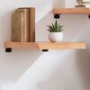 vidaXL Wandregal Hellbraun 40x50x(2-6) cm Massivholz Eiche Behandelt
