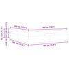 vidaXL Bettgestell mit Matratze mit Matratze 2 pcs Hellbraun Stoff