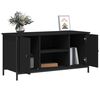 vidaXL TV-Schrank Schwarz 100x40x50 cm Holzwerkstoff