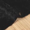vidaXL Teppich Shaggy Hochflor NAVARRA Schwarz 240x240 cm Polyester