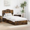vidaXL Aufbewahrungsbett Ger&auml;ucherte Eiche 90 x 200 cm Holzwerkstoff