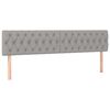 vidaXL Boxspringbett mit Matratze Hellgrau 120x190 cm Stoff
