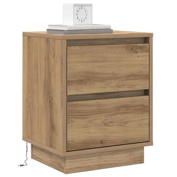 vidaXL Nachttisch 2 pcs Artisan-Eiche 39 x 34,5 x 50 cm Holzwerkstoff