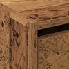 vidaXL Schuhschrank mit Regal Altholz 80 x 21 x 125,5 cm Holzwerkstoff