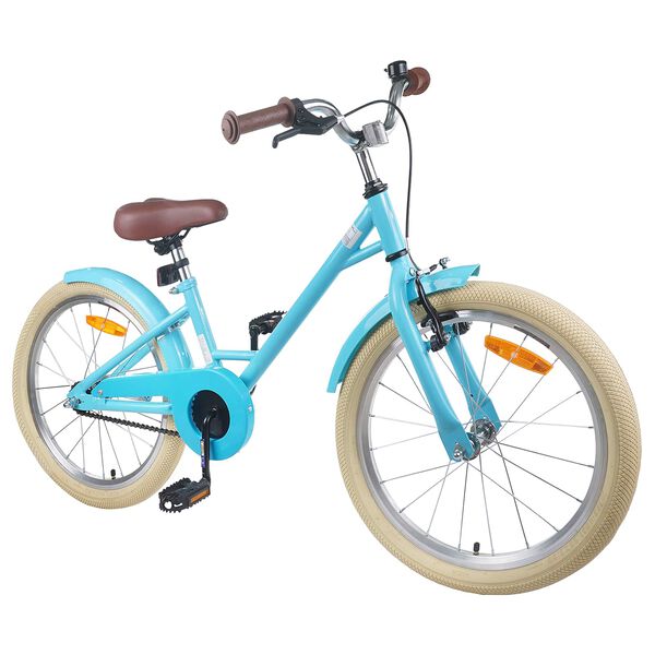 vidaXL Kinderfahrrad 18 Zoll f&uuml;r 5-7 Jahre alt Himmelblau