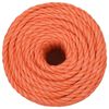 vidaXL Arbeitsseil Orange 20 mm 25 m Polypropylen