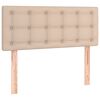 vidaXL Boxspringbett Matratze Cappuccino-Braun 120x200cm Kunstleder
