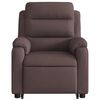 vidaXL Massagesessel mit Aufstehhilfe Dunkelbraun Stoff