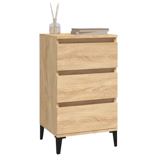 vidaXL Nachttisch Sonoma-Eiche 40x35x70 cm Holzwerkstoff
