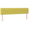 vidaXL Boxspringbett mit Matratze Gr&uuml;n 200x200 cm Stoff