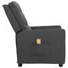 vidaXL Massagesessel Dunkelgrau Stoff
