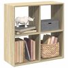 vidaXL Raumteiler-B&uuml;cherregal Sonoma-Eiche 69,5x29x69,5 cm