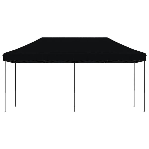 vidaXL Partyzelt Faltbar Pop-Up Schwarz 580x292x315 cm