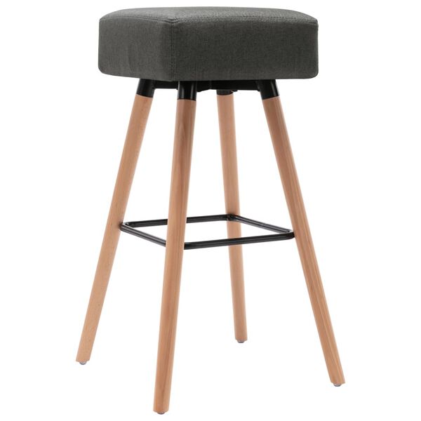 vidaXL Barhocker Dunkelgrau Stoff