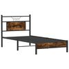 vidaXL Bettgestell ohne Matratze R&auml;uchereiche 80x200 cm Holzwerkstoff