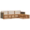 vidaXL Outdoor-Sofagarnitur 4 stk. Natur Massivholz Akazie