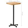 vidaXL Bartisch Quadratisch 50x50x110 cm Raues Mangoholz