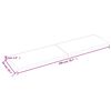 vidaXL Tischplatte Hellbraun 200x50x(2-4)cm Massivholz Eiche Behandelt