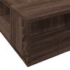vidaXL Bettgestell Braun Eichen-Optik 135x190 cm Holzwerkstoff