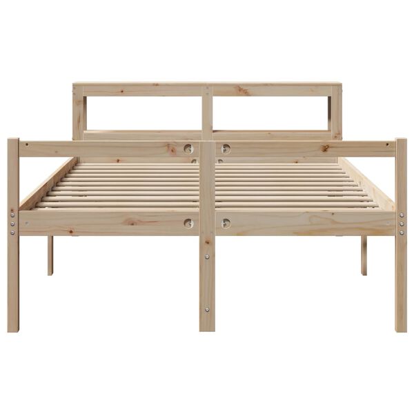 vidaXL Seniorenbett mit Kopfteil ohne Matratze 140x190 cm