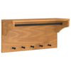 vidaXL Wandgarderobe SANDNES 87x30x42 cm Massivholz Kiefer
