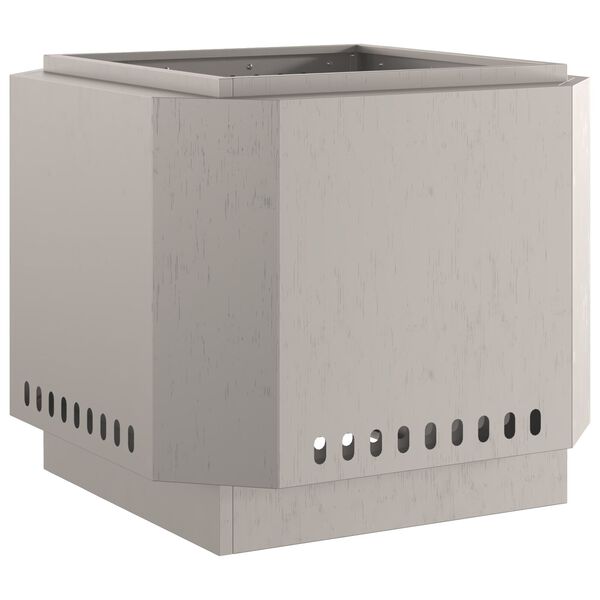 vidaXL Rauchfreier Feuerkorb Braun 58 x 58 x 51 cm Stahl