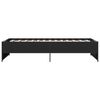 vidaXL Bettgestell Schwarz 90x190 cm Holzwerkstoff und Metall