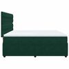 vidaXL Boxspringbett mit Matratze Dunkelgr&uuml;n 180x200 cm Samt