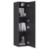 vidaXL TV-Schrank Hochglanz-Grau 30,5x30x110 cm Holzwerkstoff