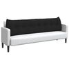 vidaXL R&uuml;cken Kissen Schwarz 200 x 24 x 50 cm Stoff
