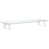 vidaXL Monitorst&auml;nder Wei&szlig; 60x20x8 cm Hartglas und Metall