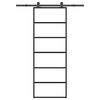 vidaXL Schiebet&uuml;r mit Beschlag 76x205 cm ESG-Glas & Aluminium