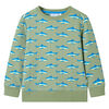 Kinder-Sweatshirt Helles Khaki 92
