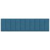 vidaXL Kopfteil-Kissen "Hanko" Blau 180 cm Samt
