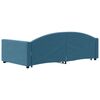 vidaXL Tagesbett Ausziehbar Blau 100x200 cm Samt