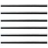 vidaXL Aufsteck T&uuml;rb&uuml;rstendichtungen 6 pcs Silber 100 cm