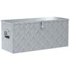 vidaXL Aluminiumkiste 90,5&times;35&times;40 cm Silbern
