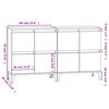 vidaXL Sideboards 2 Stk. R&auml;uchereiche 60x35x70 cm Holzwerkstoff