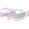 vidaXL Gartensofa-set mit Kissen 12 pcs Grau Poly-Rattan