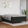 vidaXL Boxspringbettgestell Schwarz 140x190 cm Kunstleder